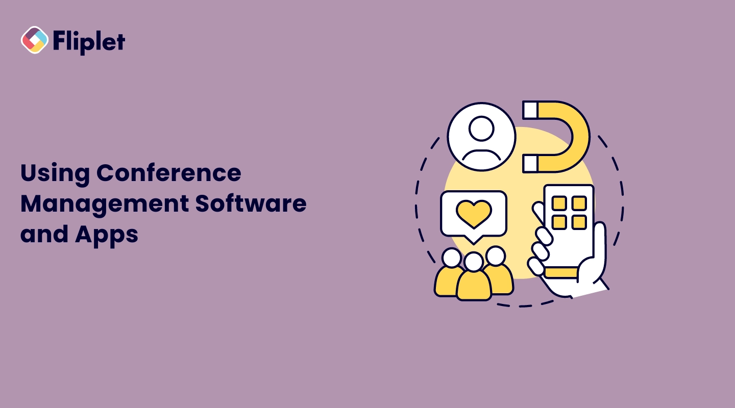 Using conference management software and apps