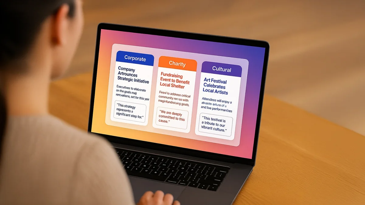 Examples of Effective Event Press Releases