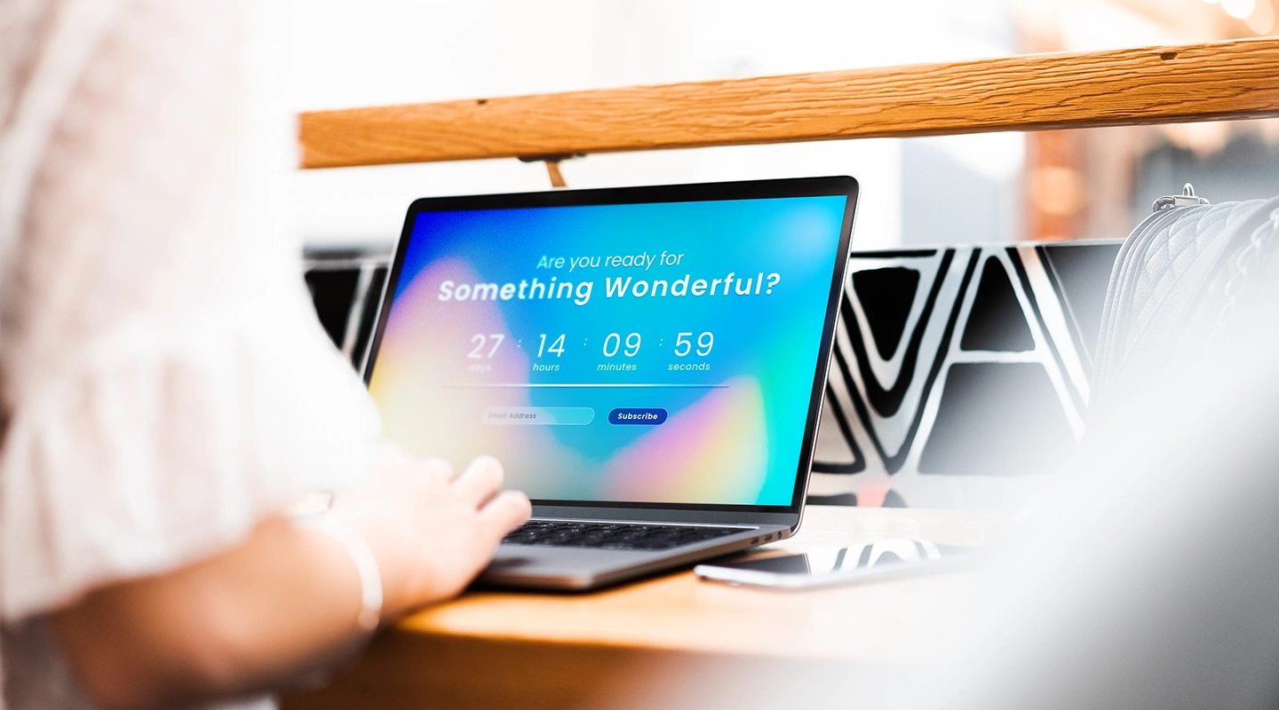 Event website optimization example with a cleaner layout, stronger hierarchy, and clearer event details