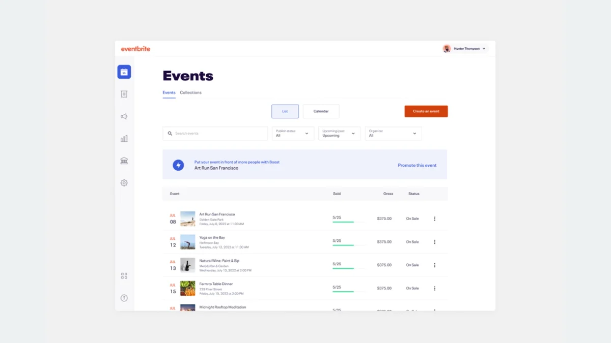 Eventbrite registration and ticketing platform