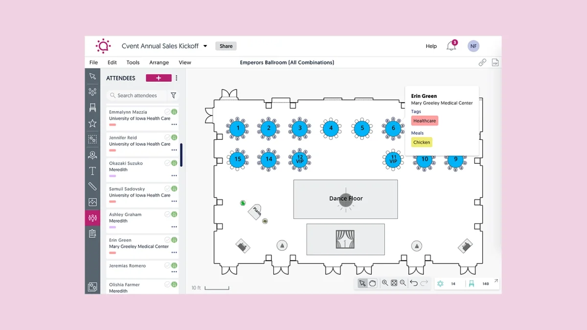 Social Tables venue management tool