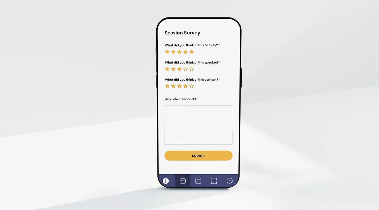 Build event survey questionnaire with Fliplet