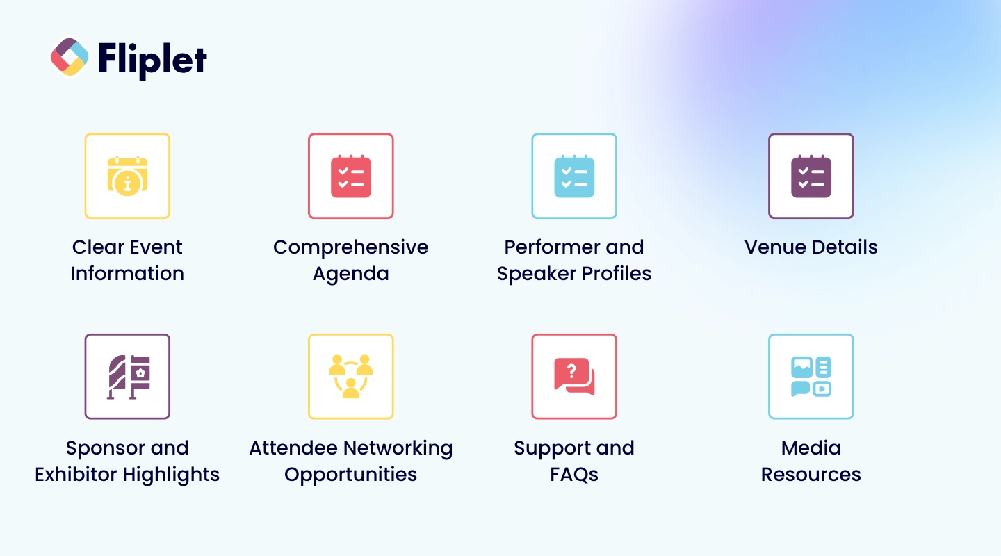 Essential elements of a great event website