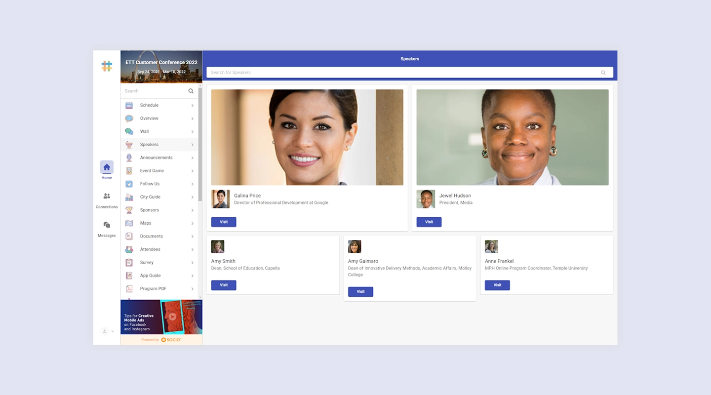 Socio event platform