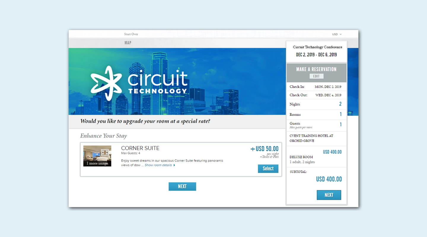 Cvent event platform