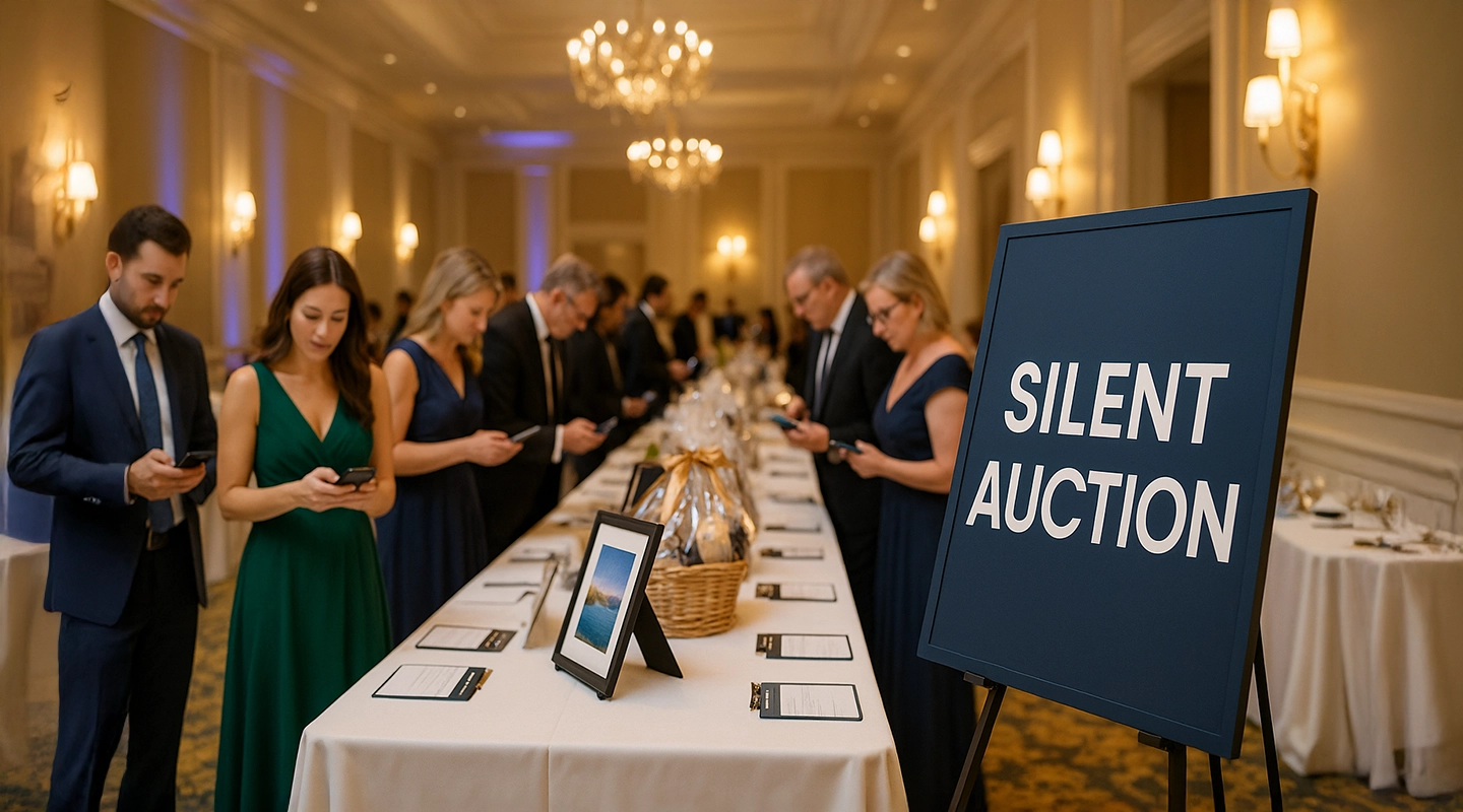 Silent auction fundraiser