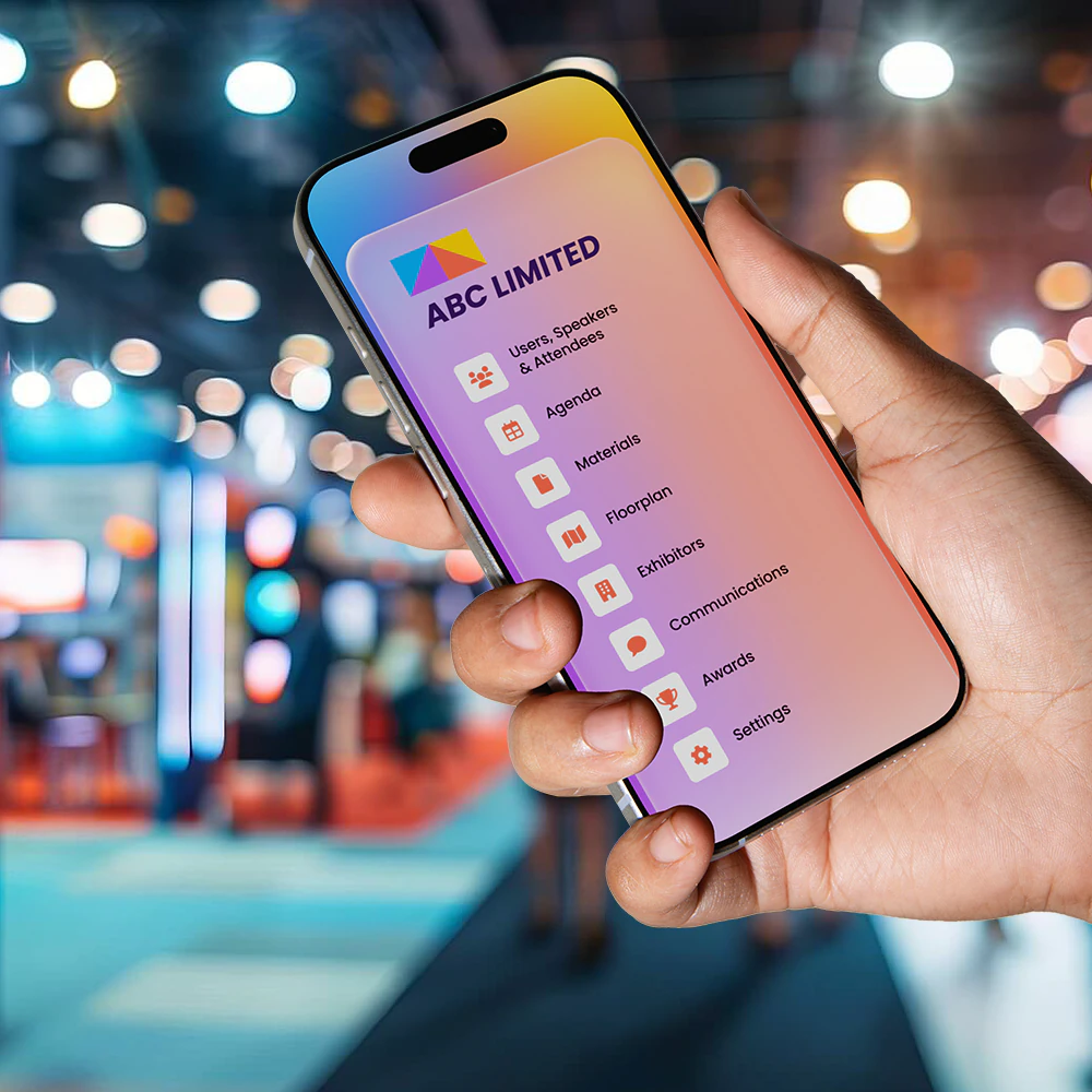 White label branding controls for a branded event app