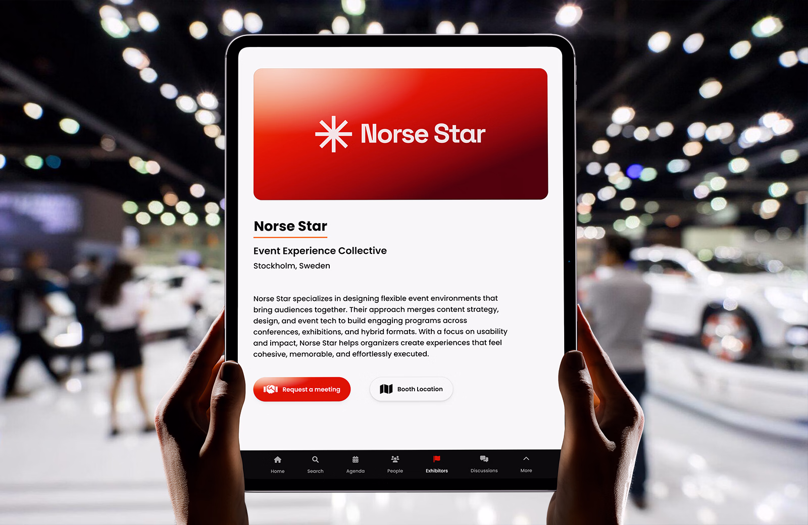 Exhibitor management portal