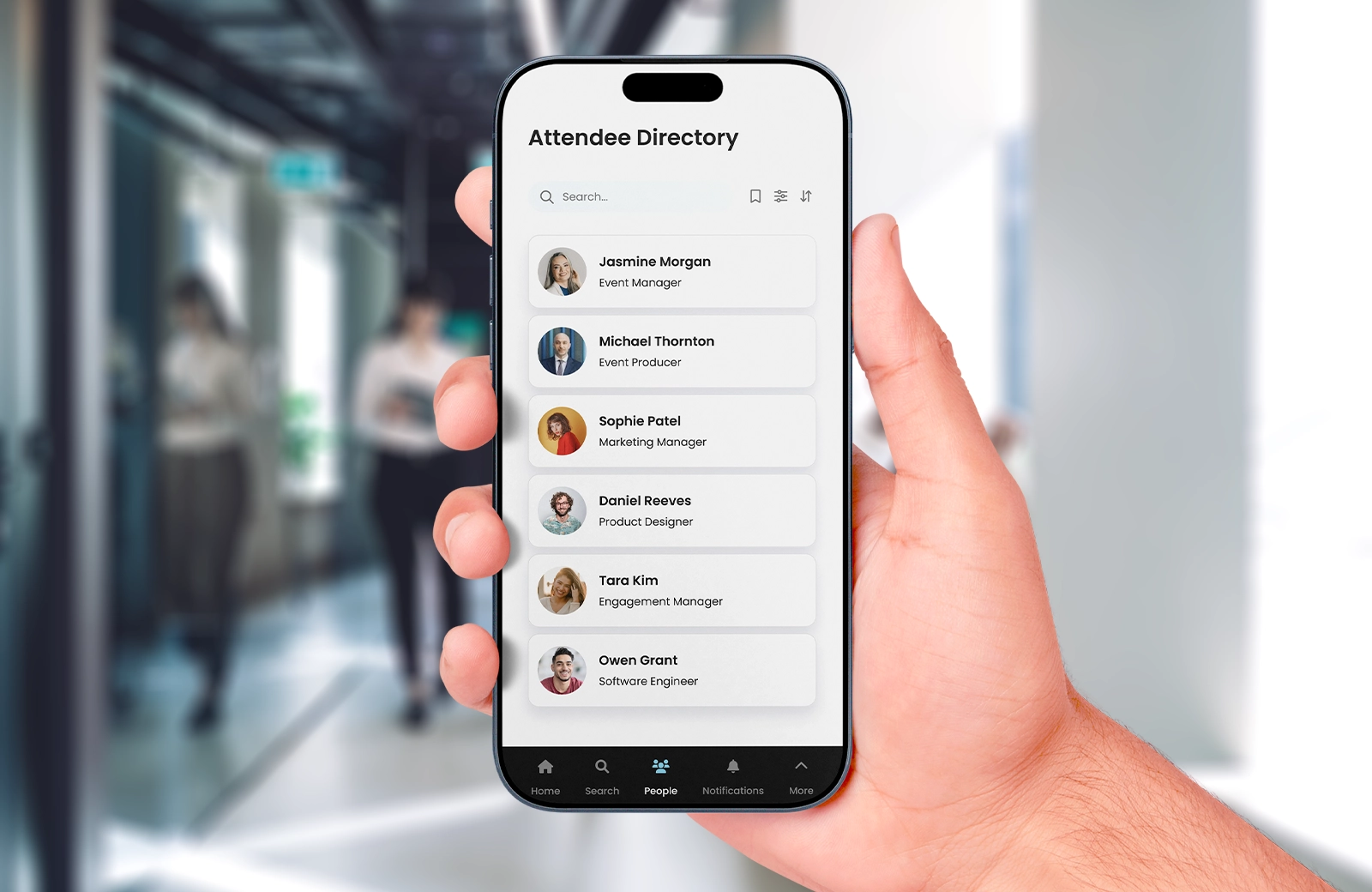Attendee directory for networking events