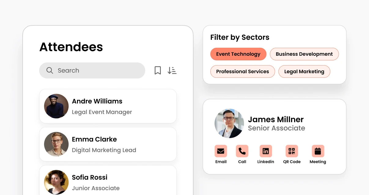 Attendee Directory feature screenshot