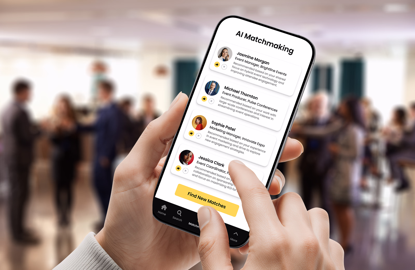 Matchmaking and meeting booking for networking events