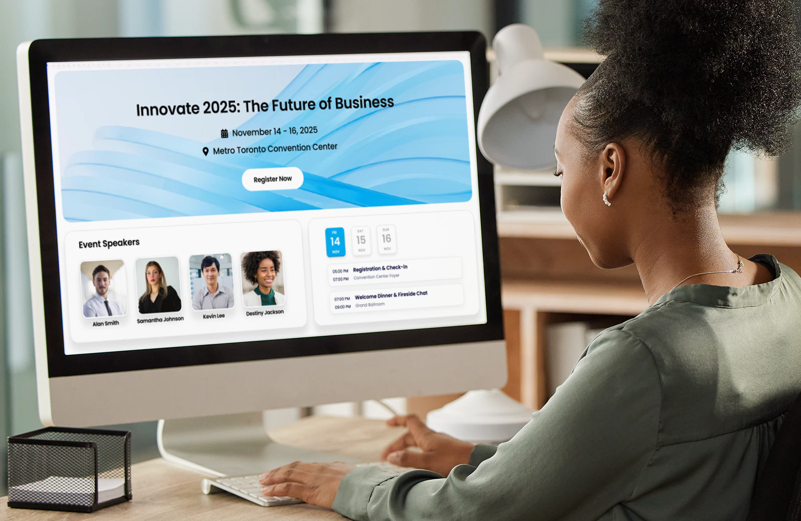Fliplet builder interface in action