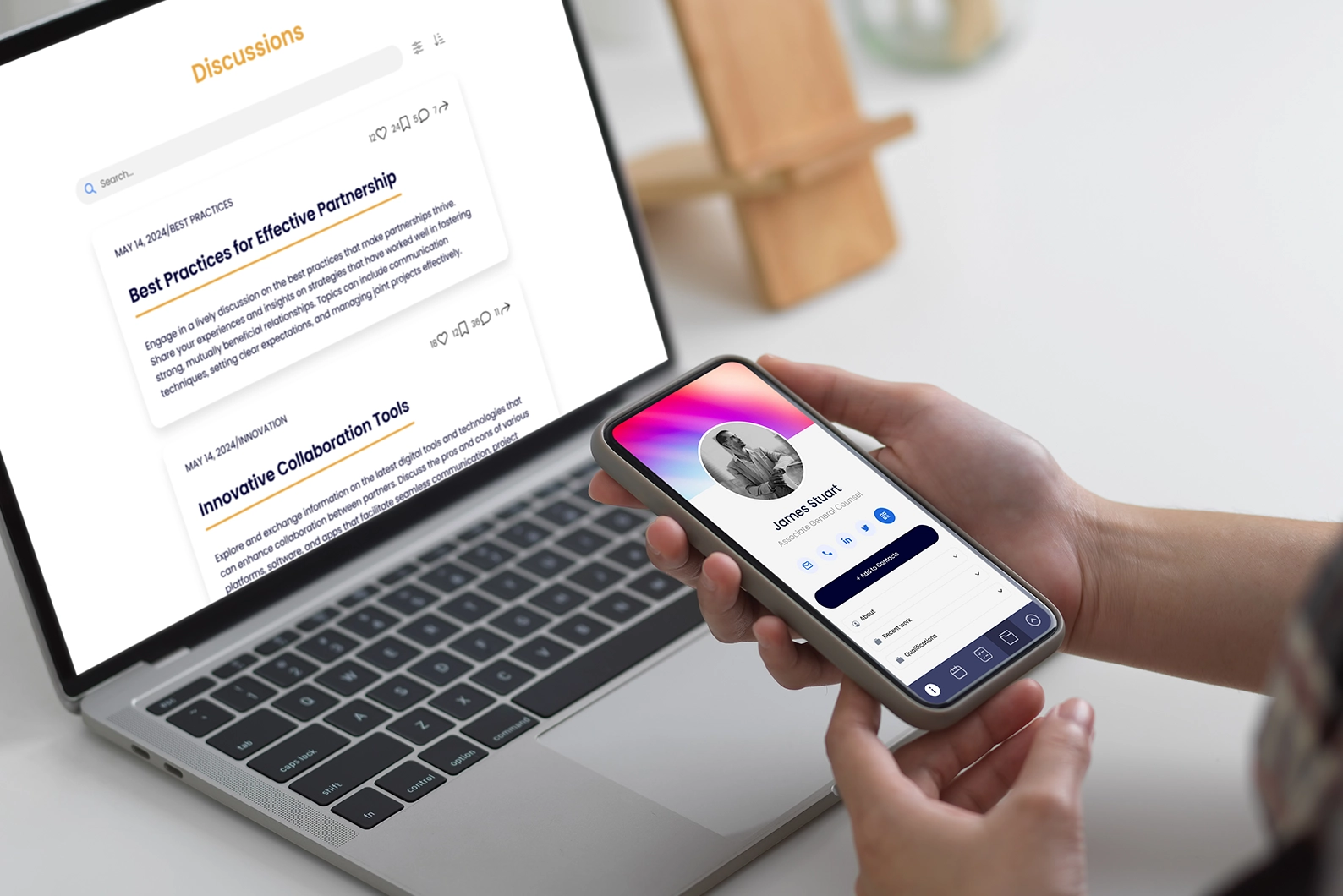 Team collaboration and networking during a retreat