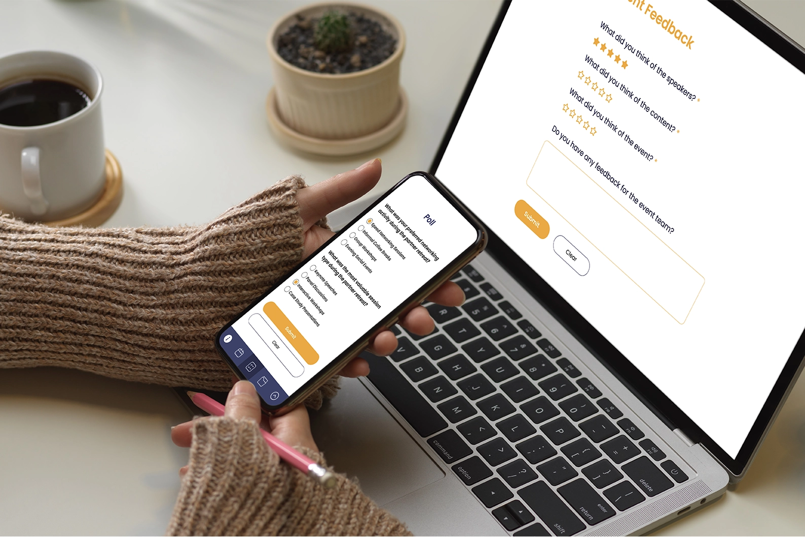Live feedback and retreat impact analytics
