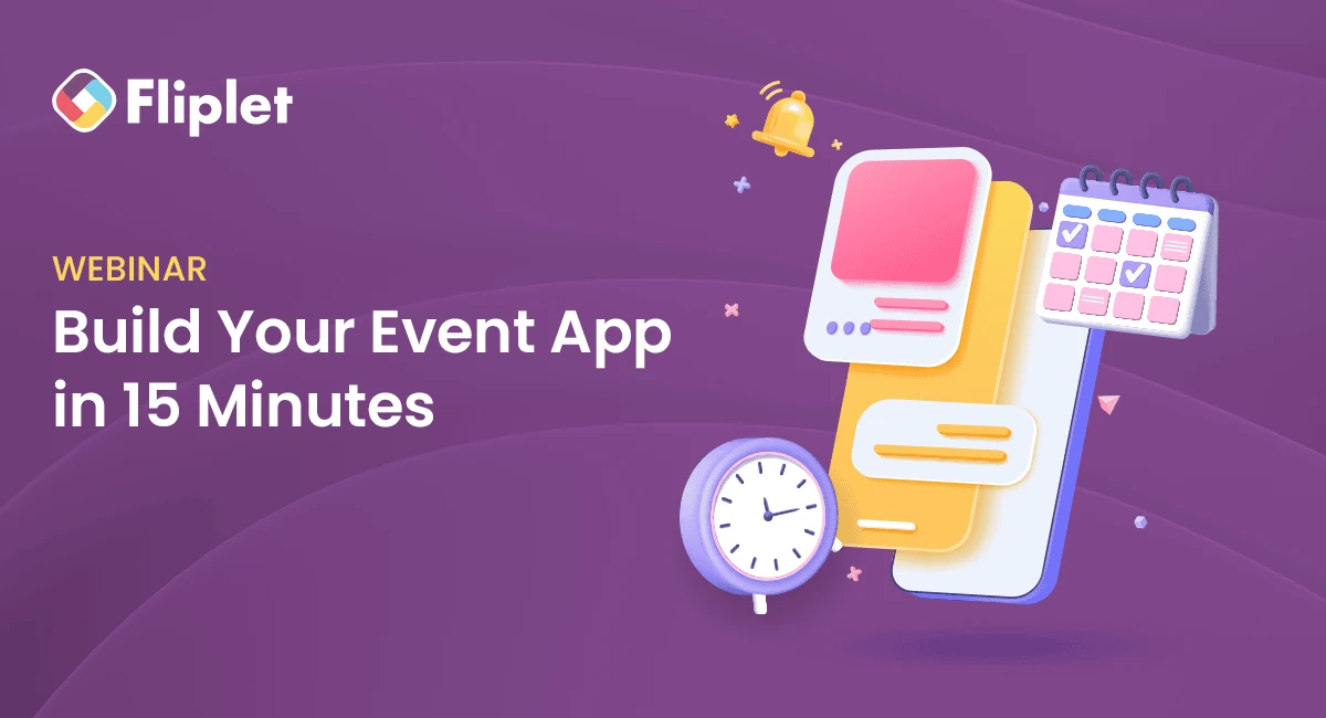 Build your event app in 15 minutes webinar artwork